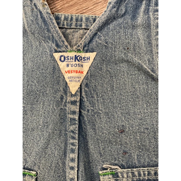 Vintage 70s Union Made OshKosh B'gosh Denim Overalls - Picture 5 of 9